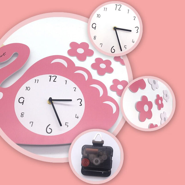 Orologio da parete cigno per cameretta