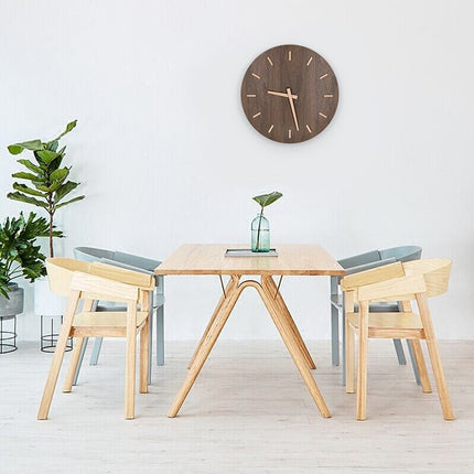Orologio da parete silenzioso legno design minimalista