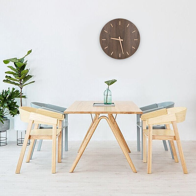 Orologio da parete silenzioso legno design minimalista