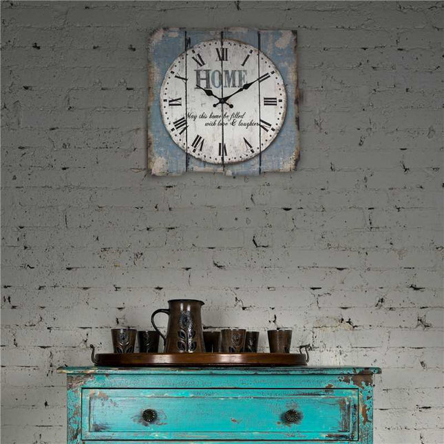 Orologio da parete shabby con scritta