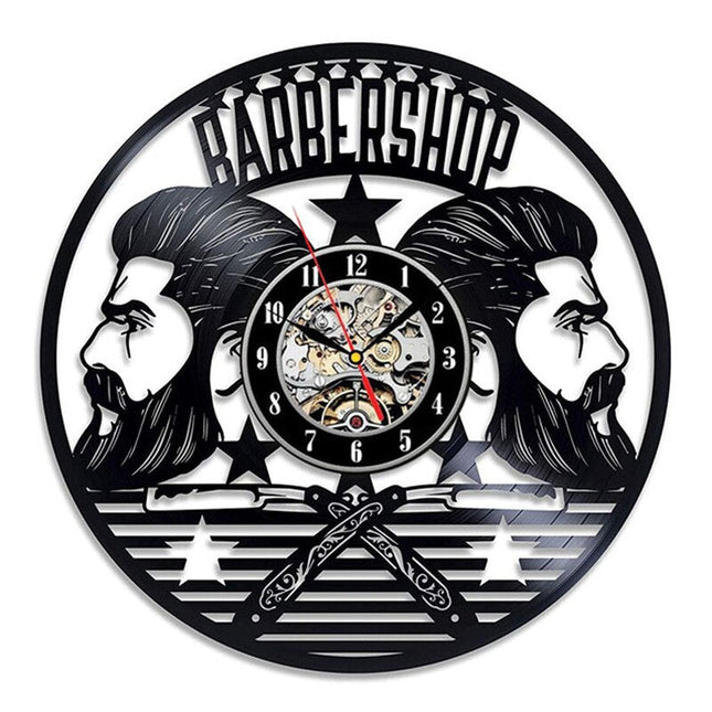 Orologio da parete vinile per Barbiere