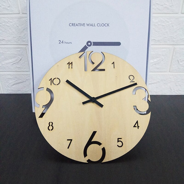Orologio da parete in legno numeri grandi