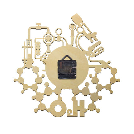 Orologio da parete originale tema chimica scientifica