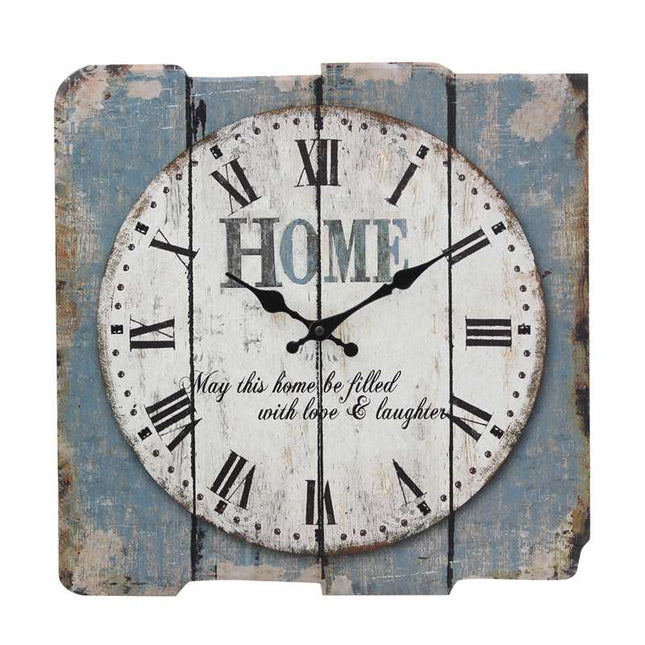 Orologio da parete shabby con scritta