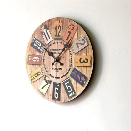 Orologio da parete vintage design legno