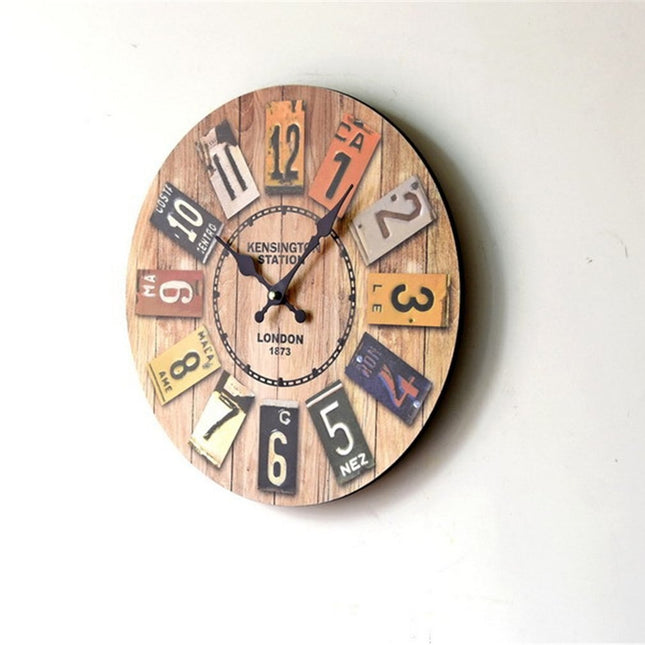 Orologio da parete vintage design legno