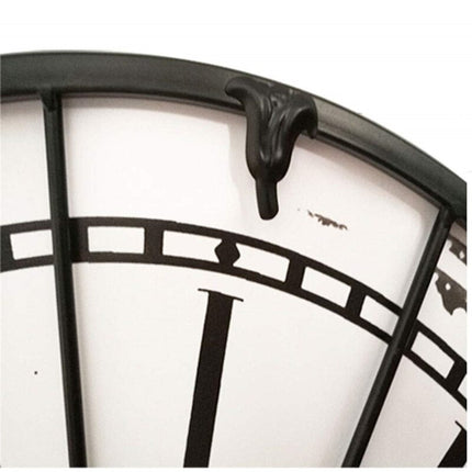 Orologio da parete industriale bianco vintage