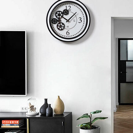 Orologio da parete steampunk con ingranaggi