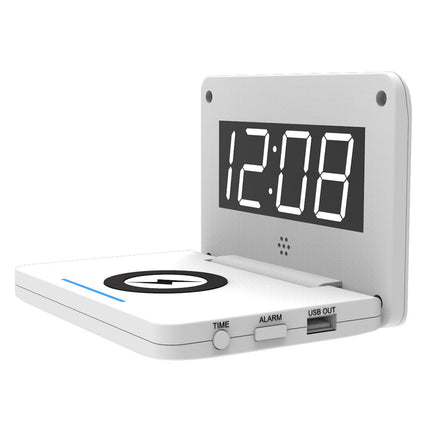Sveglia digitale con caricatore USB wireless