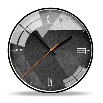 Orologio da parete contemporaneo effetto cemento