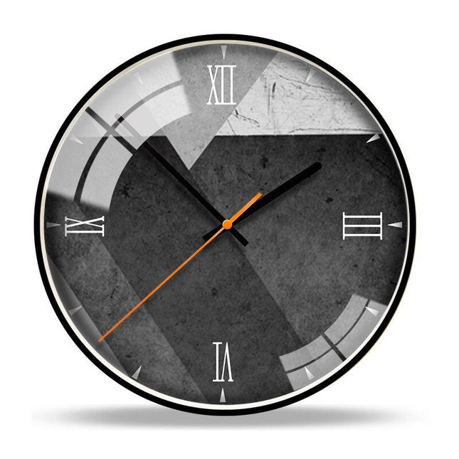 Orologio da parete contemporaneo effetto cemento