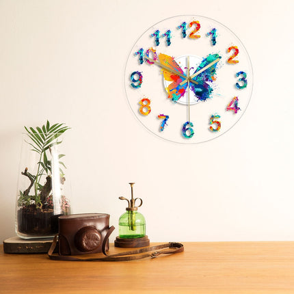 Orologio da parete a LED farfalle