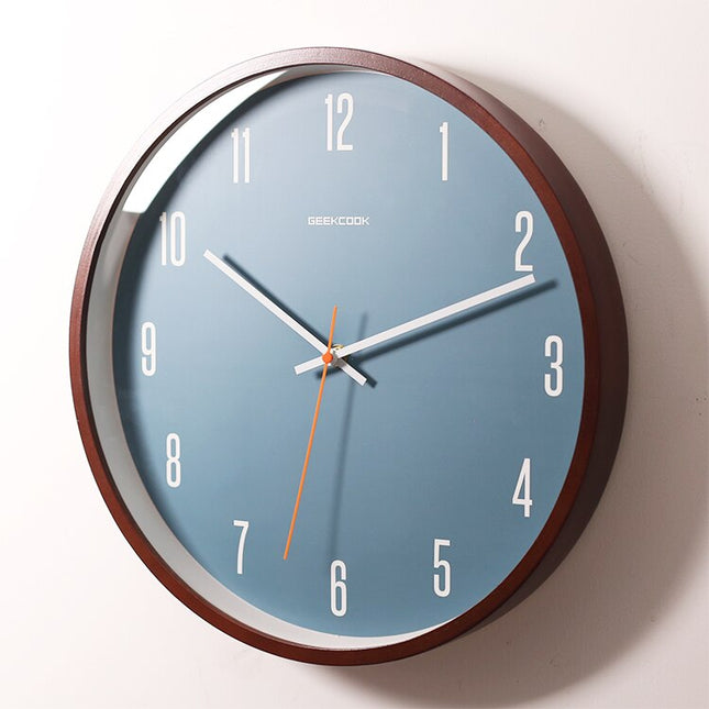 Orologio da parete rotondo scandinavo blu