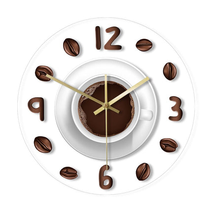 Orologio da muro LED tazza caffè