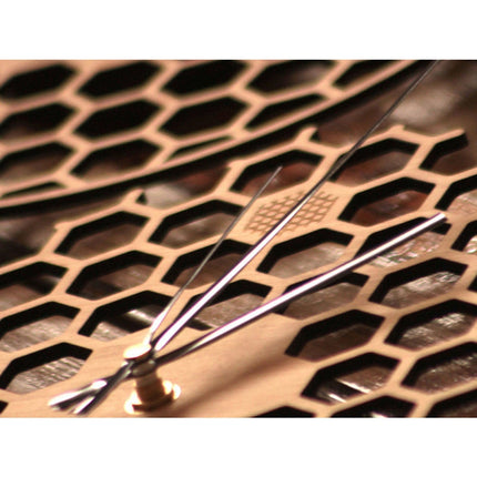 Orologio da parete legno design nido d'ape