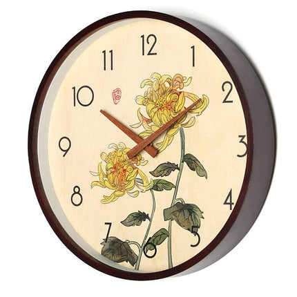 Orologio da parete con disegno bambù