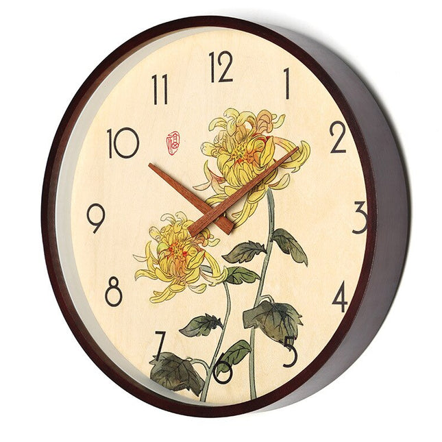 Orologio da parete con disegno bambù