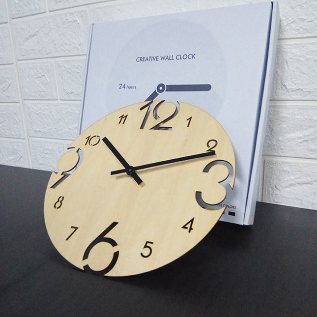 Orologio da parete in legno numeri grandi