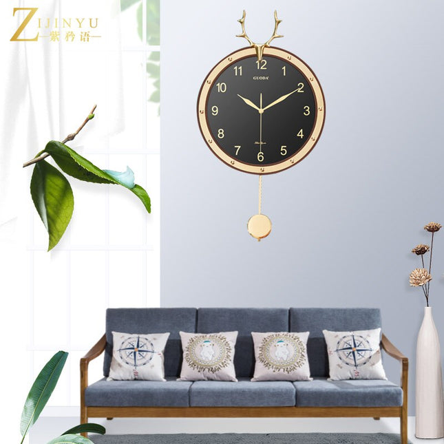 Orologio da parete design nordico cervo