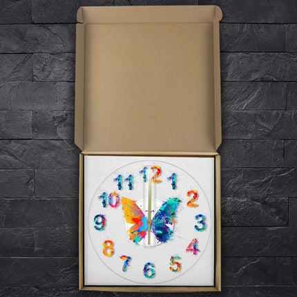 Orologio da parete a LED farfalle