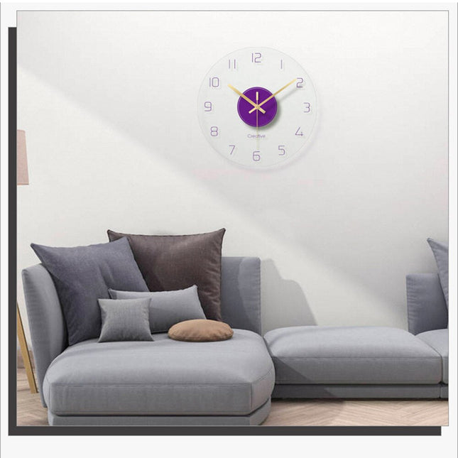 Orologio da parete trasparente design moderno