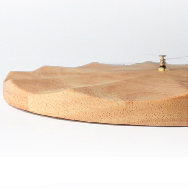 Orologio da parete moderno legno sfaccettato