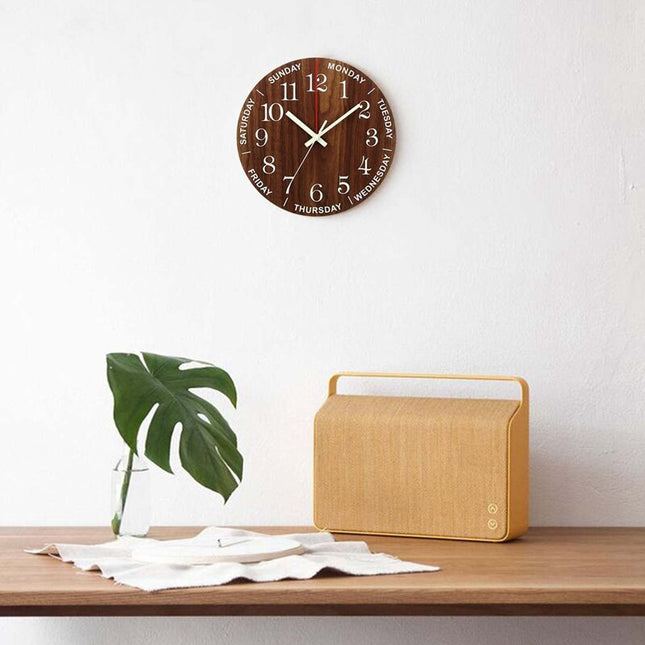 Orologio da parete legno giorni settimana