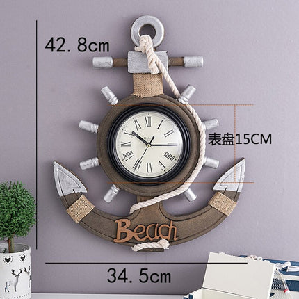 Orologio da parete ancora stile marino