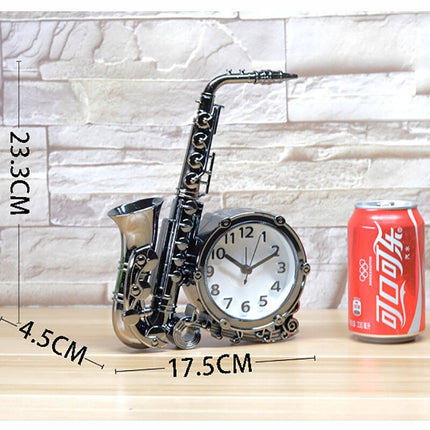 Orologio da tavolo a forma sassofono