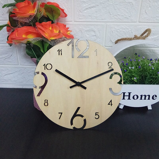Orologio da parete in legno numeri grandi