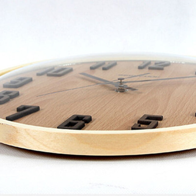 Orologio da parete legno numeri 3D