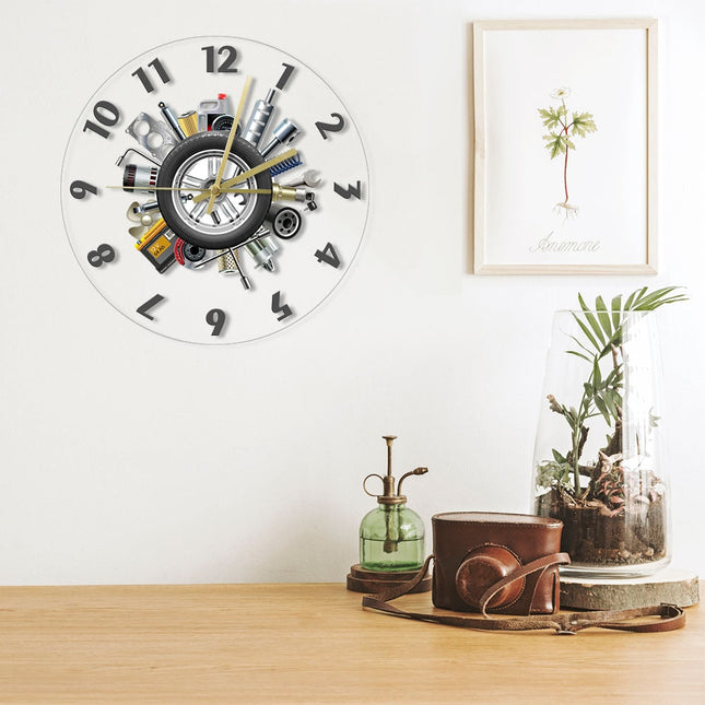 Orologio da parete a LED meccanico