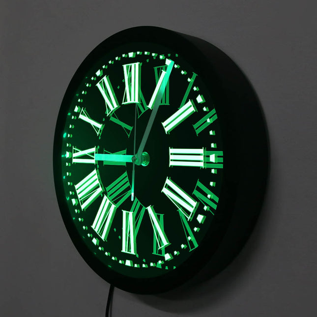 Orologio da parete LED numeri romani