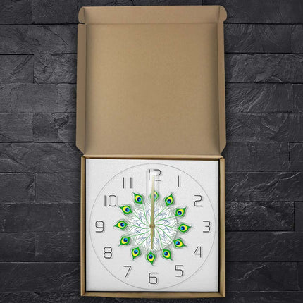 Orologio da parete a LED pavone