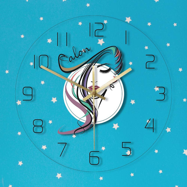 Orologio da parete LED per parrucchiere