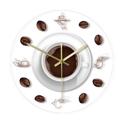 Orologio da muro LED tazza caffè