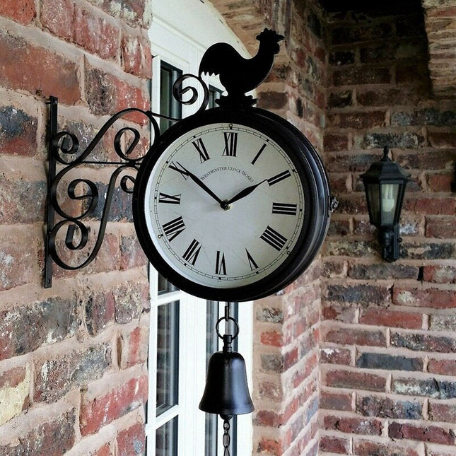 Orologio da stazione country con gallo