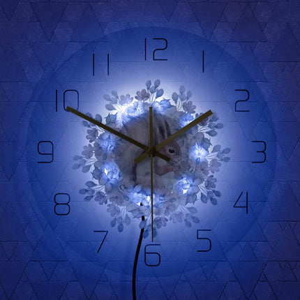 Orologio da parete a LED scoiattolo