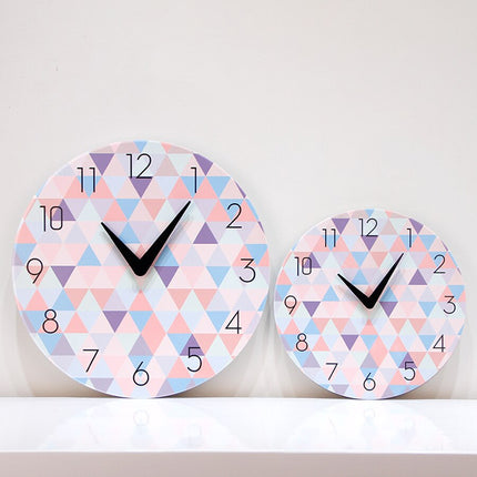 Orologio da parete design geometrico colorato