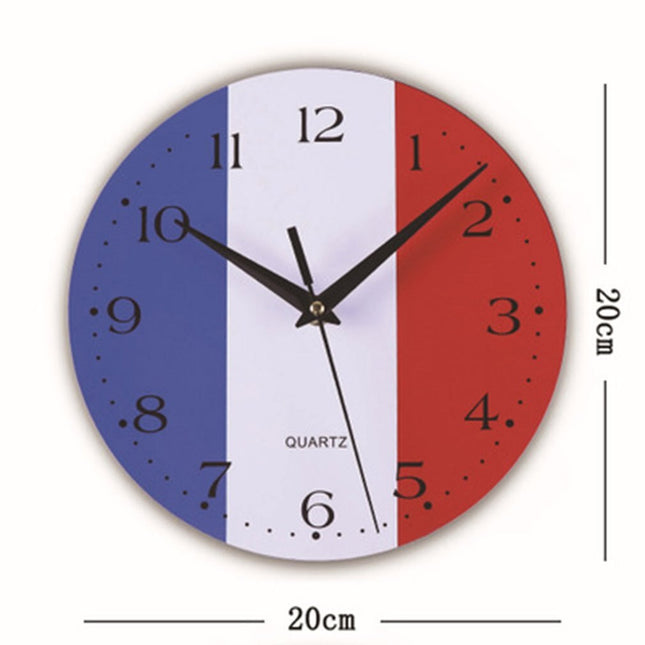 Orologio da parete bandiera francese legno