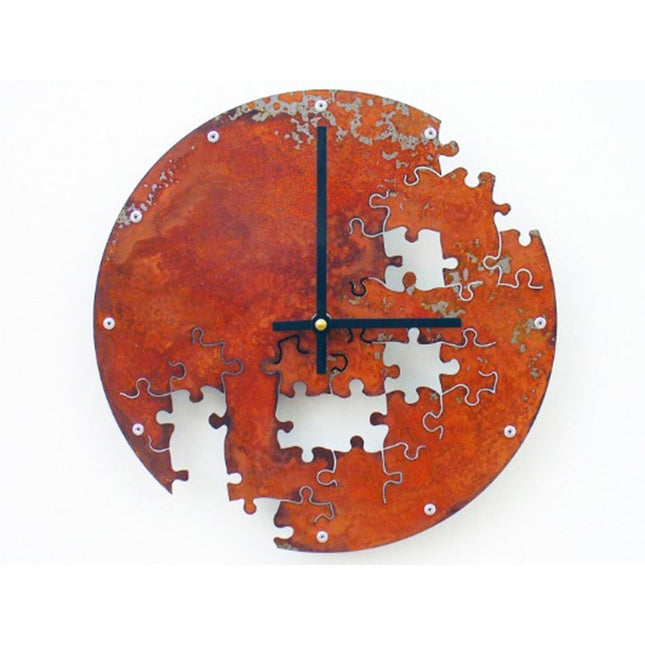 Orologio da parete design puzzle metallo
