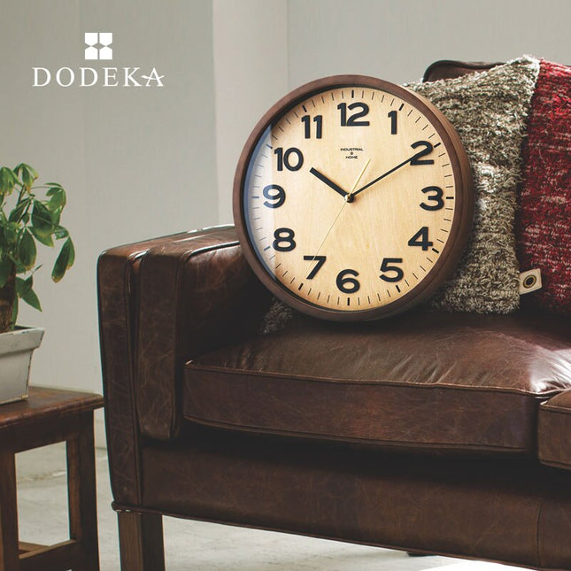 Orologio da parete legno con vetro