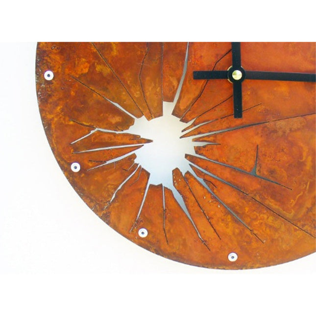 Orologio da parete design vetro infranto