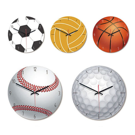 Orologio da parete rotondo tema pallavolo sportivo