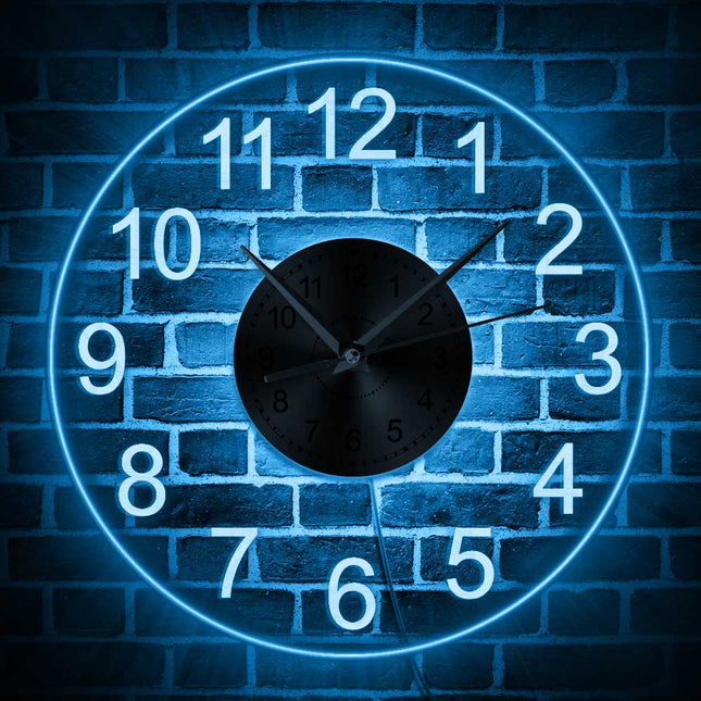 Orologio da parete luminoso numeri grandi