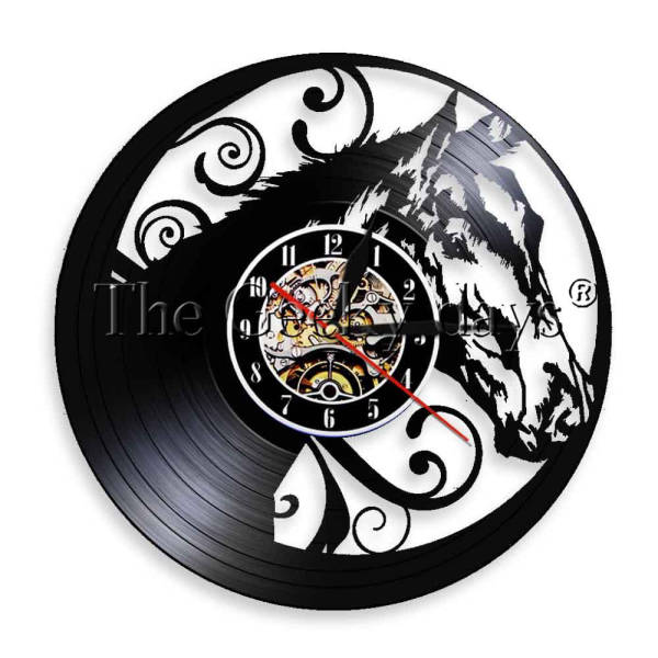 Orologio da parete vinile testa cavallo