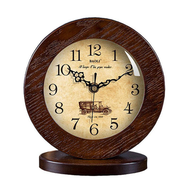 Orologio da tavolo classico in legno