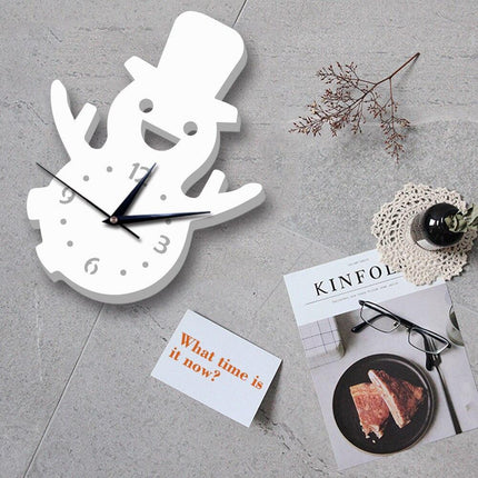 Orologio da muro a forma di pupazzo di neve