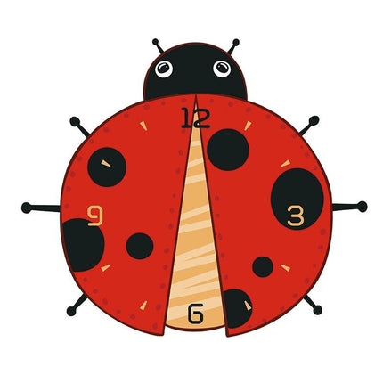 Orologio da parete coccinella per bambini
