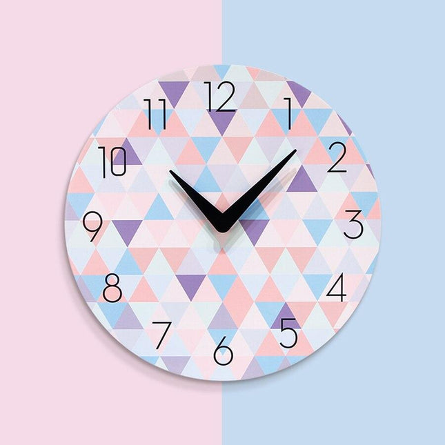 Orologio da parete design geometrico colorato